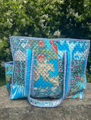 Bags & Travel – Hand-Printed Recycled Cotton Tote Bag (Artisans Archive)