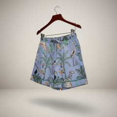 Sleepwear & Pyjamas – Hand-Printed Recycled Cotton 3 Piece Pyjama set (Blue Bharat)