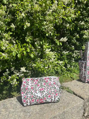 Bags & Travel – Hand-Printed Recycled Cotton Cosmetic Bag Trio (Jaipur Joy)