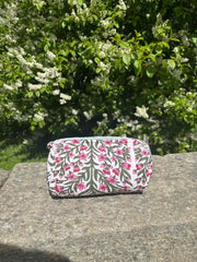Bags & Travel – Hand-Printed Recycled Cotton Cosmetic Bag Trio (Jaipur Joy)