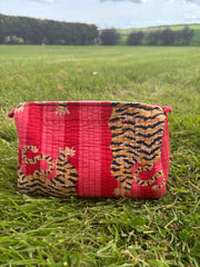 Bags & Travel – Hand-Printed Recycled Cotton Cosmetic Bag Trio (Sienna Spirit)