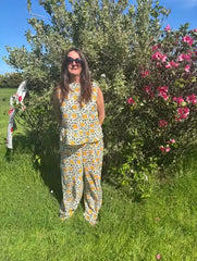 The Summer Breeze Peplum & Trouser Set
