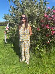 The Summer Breeze Peplum & Trouser Set