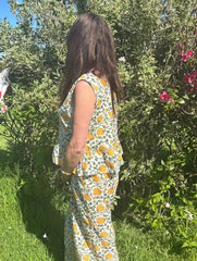 The Summer Breeze Peplum & Trouser Set