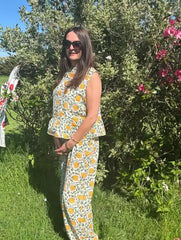 The Summer Breeze Peplum & Trouser Set