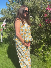 The Summer Breeze Peplum & Trouser Set