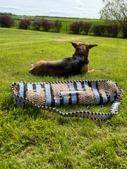 Wellness & Yoga – Hand-Printed Recycled Cotton Yoga Bag (Twilight Tiger)