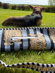 Wellness & Yoga – Hand-Printed Recycled Cotton Yoga Bag (Twilight Tiger)