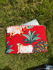 Tech & Lifestyle – Hand-Printed Recycled Cotton Laptop Covers (Pali Palms)