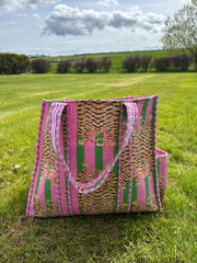 Bags & Travel – Hand-Printed Recycled Cotton Tote Bag (Jaipur Jungle)