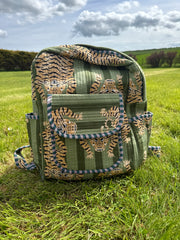 Bags & travel – Hand-Printed Recycled Cotton Backpacks (Emerald Indie)