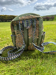 Bags & travel – Hand-Printed Recycled Cotton Backpacks (Emerald Indie)