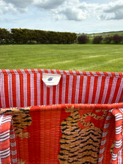 Bags & Travel – Hand-Printed Recycled Cotton Tote Bag (Wild Sunset)