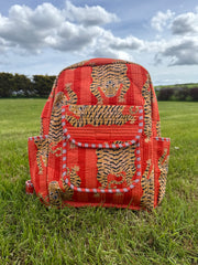 Bags & travel – Hand-Printed Recycled Cotton Backpacks (Wild Sunset)