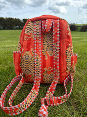 Bags & travel – Hand-Printed Recycled Cotton Backpacks (Wild Sunset)