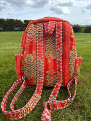 Bags & travel – Hand-Printed Recycled Cotton Backpacks (Wild Sunset)