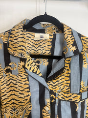 Sleepwear & Pyjamas – Hand-Printed Recycled Cotton 3 Piece Pyjama Set (Twilight Tiger)