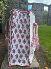 The Zipped Indie Rose Tote Bag