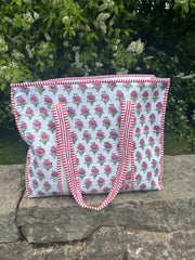 The Zipped Indie Rose Tote Bag