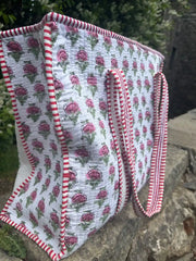 The Zipped Indie Rose Tote Bag