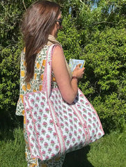 The Zipped Indie Rose Tote Bag