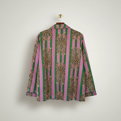 Sleepwear & Pyjamas – Hand-Printed Recycled Cotton 2 Piece Pyjama set (Top and Trouser) (Jaipur Jungle)