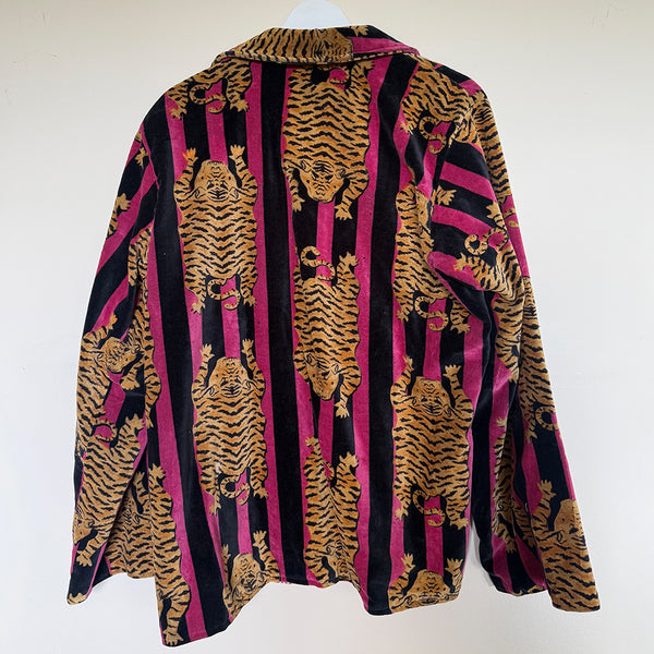 The Velvet Edit – Hand-Printed Recycled Cotton Coats (Magenta Maharani)