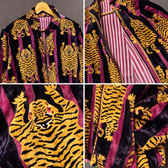 The Velvet Edit – Hand-Printed Recycled Cotton Coats (Magenta Maharani)
