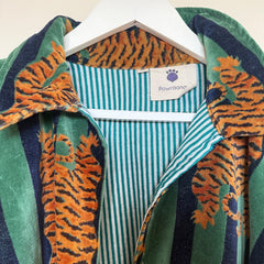 The Velvet Edit – Hand-Printed Recycled Cotton Coats (Midnight Malabar)