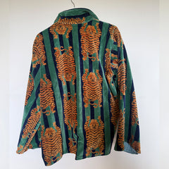 The Velvet Edit – Hand-Printed Recycled Cotton Coats (Midnight Malabar)