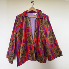 The Velvet Edit – Hand-Printed Recycled Cotton Coats (Orchid Ember)