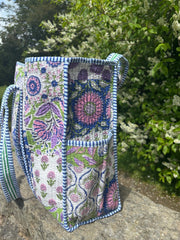 Bags & Travel – Hand-Printed Recycled Cotton Tote Bag (Patchwork Pariah)