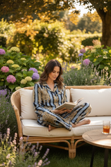 Sleepwear & Pyjamas – Hand-Printed Recycled Cotton 3 Piece Pyjama Set (Twilight Tiger)