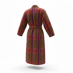 The Velvet Edit  – Hand-Printed Recycled Cotton Bath Robes (Orchid Ember)