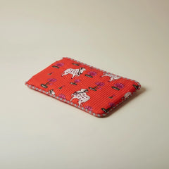 Tech & Lifestyle – Hand-Printed Recycled Cotton Laptop Covers (Kamala Lotus)