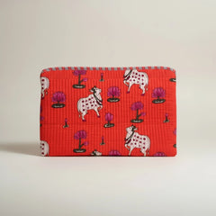 Tech & Lifestyle – Hand-Printed Recycled Cotton Laptop Covers (Kamala Lotus)