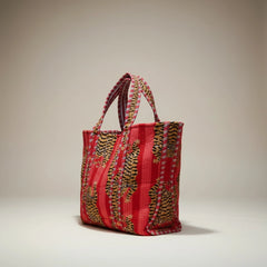 Bags & Travel – Hand-Printed Recycled Cotton Tote Bag (Sienna Spirit)