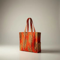 Bags & Travel – Hand-Printed Recycled Cotton Tote Bag (Wild Sunset)