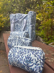 Bags & Travel – Hand-Printed Recycled Cotton Tote Bag (Jodhpur Sky)